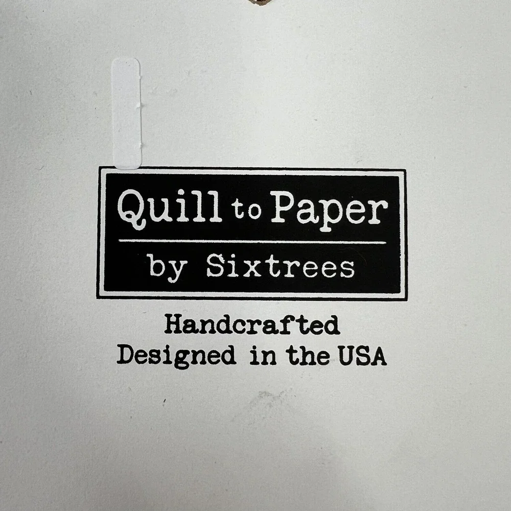 Quill to Paper by Sixtrees Wood Sign Love You To The Moon And Back Heart 6.5x5